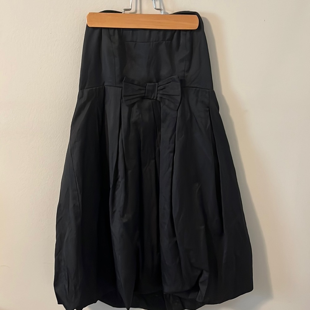 Forever 21 size S black strapless dress.